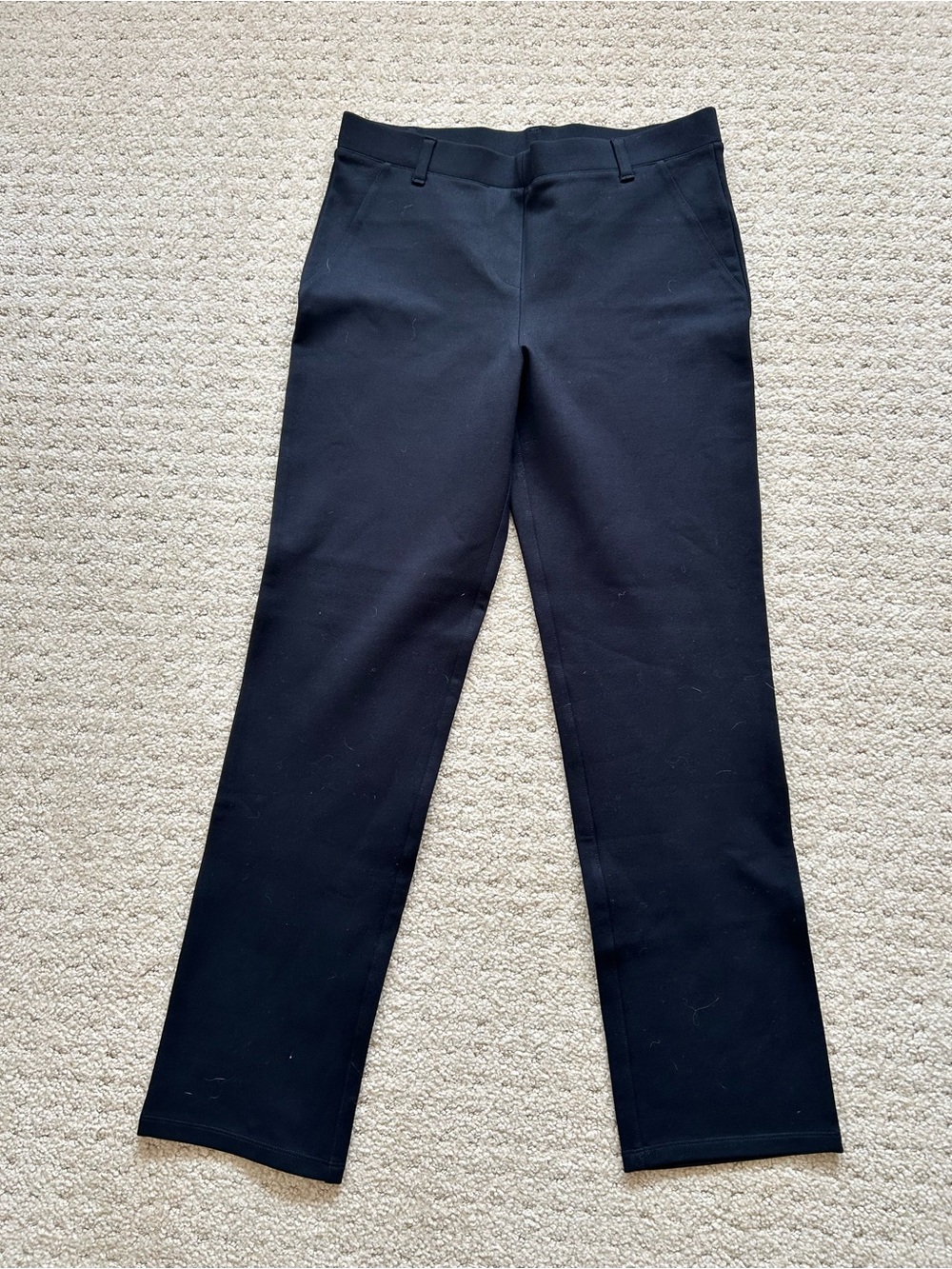 Quince Ponte Ultra-Stretch Black Dress Pants